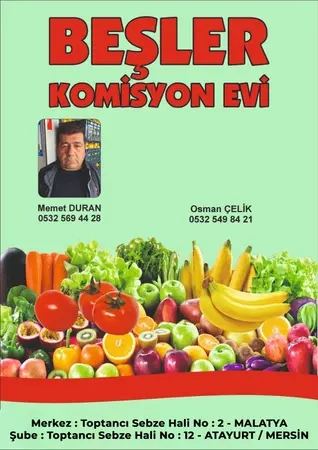 Beşler komisyon evi — yayımlanmış firma fotoğrafı