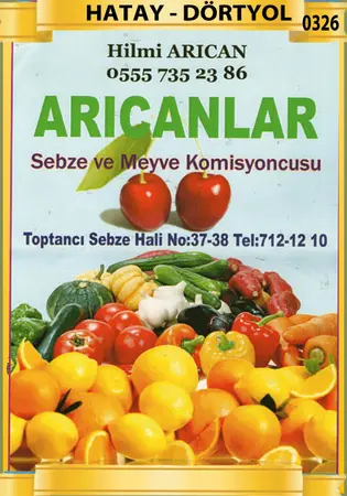 Arıcanlar Komisyon evi — yayımlanmış firma fotoğrafı