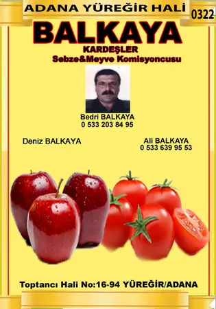 Balkaya Kardeşler Komisyon evi — yayımlanmış firma fotoğrafı