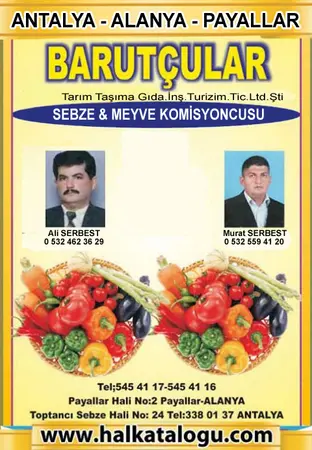 Barutçular Komisyon evi Barutçular Tarım Ürünleri — yayımlanmış firma fotoğrafı
