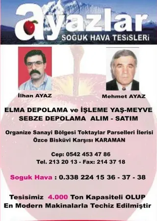 Ayazlar Soğuk Hava Tesisleri — yayımlanmış firma fotoğrafı