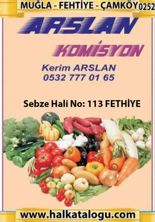Arslan Komisyon — yayımlanmış firma fotoğrafı