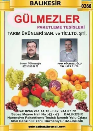 Gülmezler Paketleme Tesisleri — yayımlanmış firma fotoğrafı
