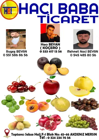 Hacı Baba Ticaret Komisyon Evi Hacı Baba Ticaret Tarım Ürünleri — yayımlanmış firma fotoğrafı