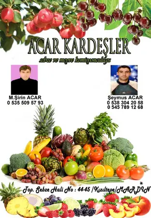 Acar Kardeşler Komisyon evi — yayımlanmış firma fotoğrafı