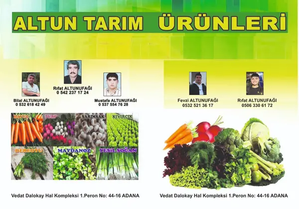 Altun Tarım ürünleri Kurşun Kardeşler Komisyon evi — yayımlanmış firma fotoğrafı