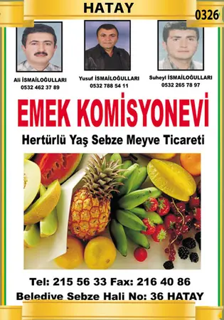 Emek Komisyon evi — yayımlanmış firma fotoğrafı