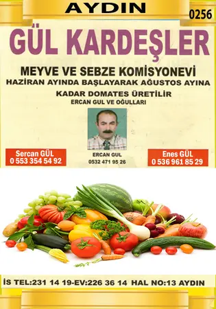Gül Kardeşler Komisyon evi — yayımlanmış firma fotoğrafı