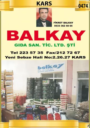 Balkay Gıda San.Tic.Ltd.Şti — yayımlanmış firma fotoğrafı