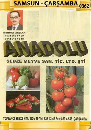 Anadolu Komisyon evi — yayımlanmış firma fotoğrafı