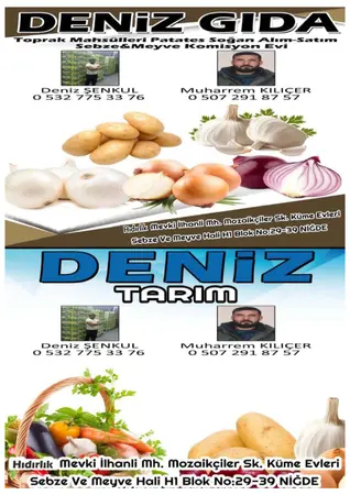 Deniz gıda komisyon evi Deniz tarım — yayımlanmış firma fotoğrafı