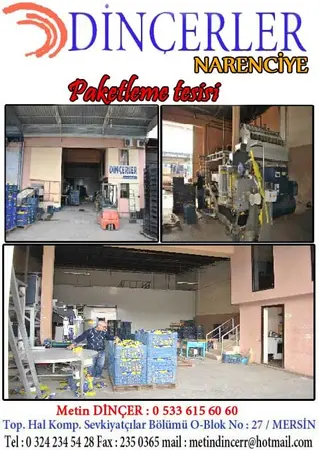 Dinçerler Narenciye Paketleme Tesisi — yayımlanmış firma fotoğrafı