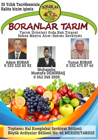 Boranlar Tarım Ürünleri Boranlar Komisyon Evi — yayımlanmış firma fotoğrafı