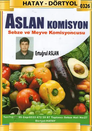 Aslan Komisyon evi — yayımlanmış firma fotoğrafı