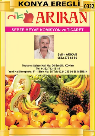 Arıkan Komisyon evi — yayımlanmış firma fotoğrafı
