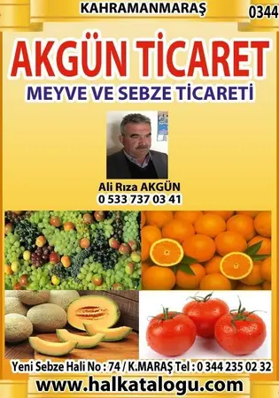 Akgün Komisyon evi — yayımlanmış firma fotoğrafı