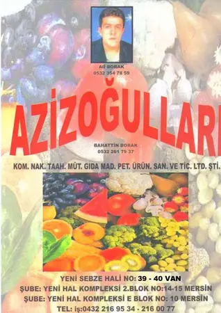 Azizoğullar Komisyon — yayımlanmış firma fotoğrafı
